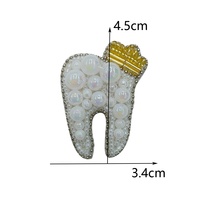 Appliques en tissu perlées faites à la main pour lunettes, patchs décoratifs à coudre à la main pour vêtements, sacs, chaussures, patchs DIY pour vêtements