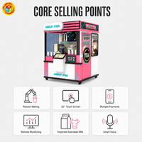 Distributeur automatique de bubble tea à monnayeur avec écran tactile et surveillance à distance, approvisionnement direct usine, logo personnalisé MXF