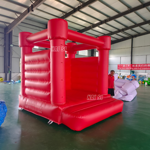 Castillo Inflable Rojo de 10x10 con Soplador, Trampolín Inflable de PVC, Cama Elástica para Bodas, Cumpleaños y Fiestas - Product Image 2