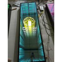 Enseigne à miroir infini avec chiffres LED 3D pour la publicité et la décoration extérieures, design personnalisable, étanche IP65