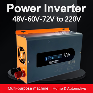 Convertisseur de courant pour voiture double USB 150W 200W à onde sinusoïdale pure 12V vers 220V pour la charge de smartphones et tablettes - Product Image 2