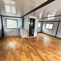 2 Chambres et 1 Salle de bain Hôtel Design Extensible Option en Vente Luxe 20/40ft Préfabriqué Flat Pack Container House
