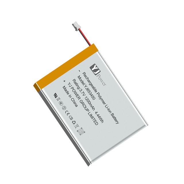KC Certified Lithium Polymer Battery YJ653450 1200mAh Toys 3.7v Rechargeable 1000 Cycle Life