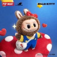 NOUVEAU Populaire 100% Original Labubu POPMART The MONSTERS SAN RIO CHARACTERS Series Peluches et Pendentifs en Vinyle Boîte Mystère