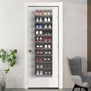 Foldable Over-the-Door <b>Shoe</b> Organizer with Large Deep Pockets Narrow <b>Shoe</b> Rack for Closet Use for Boots <b>Storage</b> - Product Image 5