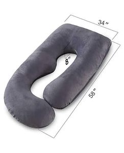 Wholesale Comfortable Functional Pregnant Women Nursery <b>U</b> Shape Full Body Support Therapy Sleep Pillow Removable Cover - Product Image 5