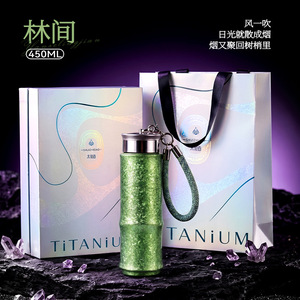 Pure <b>Titanium</b> Thermos Cup With Tea Strainer 500Ml Vacuum Insulated Portable Travel Water Bottle For Brewing And Health - Product Image 4