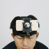 Support de fixation réglable pour smartphones et caméras d'action, universel pour téléphones de 4 à 6,9 pouces, pour l'enregistrement vidéo sportif en extérieur