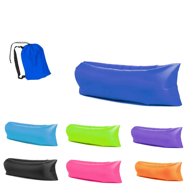 Outdoor Beach Waterproof Sofa Lazy Bag Portable Folding Sleeping Air Bed Lounger Summer Lazy Air Bag