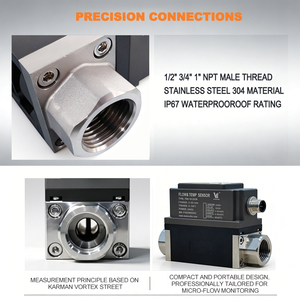 Lage Kosten Digitale Roestvrij Staal Vortex <span class=keywords><strong>Flow</strong></span> <span class=keywords><strong>Meter</strong></span> <span class=keywords><strong>Rs485</strong></span> Communicatie Ip67 Voor Vloeibare Water Olie Medium Aangepaste Oem Ondersteuning - Product Image 2