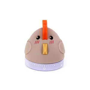 Household Kitchen Plastic Time Manager Machine Student Alarm Clock 60 Minutes Animal Shape Mechanical Countdown Timer