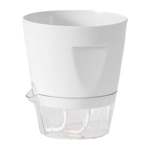 Pot de plante auto-absorbant Airi Shield avec réservoir transparent et mèche en coton pour la culture à domicile - Product Image 3