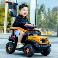Voiture électrique miniature à 4 roues pour enfants, de haute qualité, avec barre de poussée