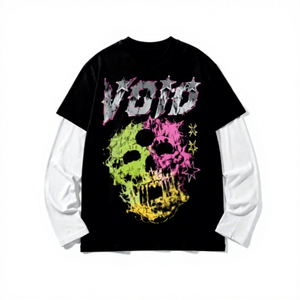 Camiseta de Manga Corta con Cuello Redondo y Estampado Gráfico para Hombre, 100% Algodón, Estilo Urbano - Product Image 6