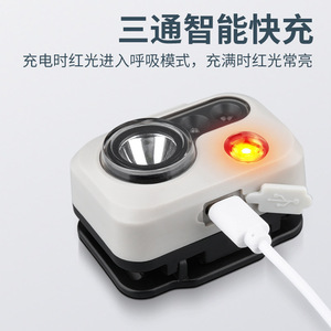 Lampe frontale HN-T69, lumière LED rechargeable 2000mAh pour la pêche de nuit, la randonnée, le camping, la spéléologie, la patrouille - Product Image 2