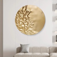 Décoration murale abstraite en bois artisanal sur mesure pour hôtel
