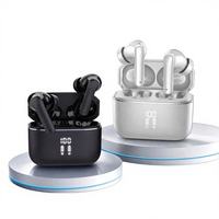 Écouteurs intra-auriculaires S27 TWS ANC+ENC à réduction de bruit, étanches IPX4, commande vocale, faible latence pour 5.3 avec affichage numérique