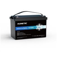 Batterie au sodium KUNETIC KUNETIC-12100 12,8V 100Ah, pack de cellules, charge rapide 3C, démarrage à froid -40°C, IP67, Bluetooth, moteur de pêche à la traîne, golf