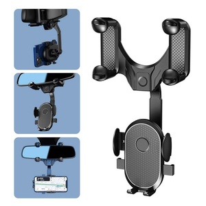 Support de téléphone pour rétroviseur de voiture, support de montage dans la voiture pour téléphone portable, support de téléphone mobile rotatif réglable pour voiture - Product Image 2