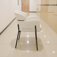 Chaise de canapé d'angle latéral Chaise de loisirs ronde Fauteuil de baril rembourré