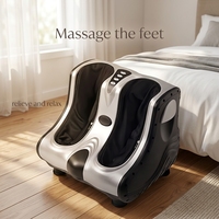 Masseur de pieds et de mollets automatique avec fonction de chaleur, machine de beauté des jambes pour la relaxation des pieds, utilisation à domicile