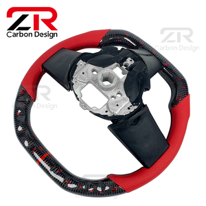 Volant de course sport en fibre de carbone personnalisé en cuir véritable pour <span class=keywords><strong>Ford</strong></span> <span class=keywords><strong>Mustang</strong></span> <span class=keywords><strong>GT</strong></span> <span class=keywords><strong>2006</strong></span> – Amélioration de l'intérieur de la voiture - Product Image 6