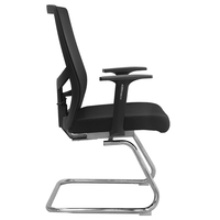 Chaise rigide basique à pied métallique personnalisée, la plus populaire, fauteuil, sillas de cliente, oficina