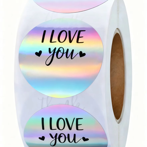 Bán buôn tùy chỉnh 'cảm ơn bạn' giấy Sticker không thấm nước dính niêm phong cho hộp quà tặng nhỏ Hot Phong Cách Vinyl Craft nến sử dụng - Product Image 1