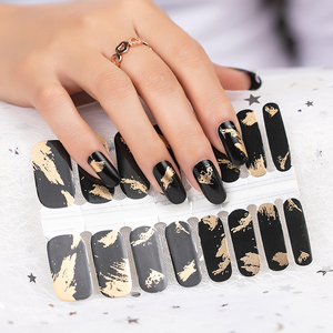 Huizi Hot Bán 2D đá cẩm thạch Nail kết thúc tốt đẹp phong cách mới gel sơn móng tay - Product Image 2