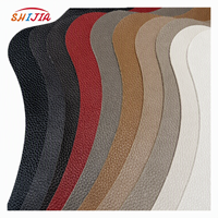 Cuir PU de qualité supérieure sans solvant, texture écorce, 1,5 mm, pour revêtement de canapé de luxe et tissu d'ameublement en gros