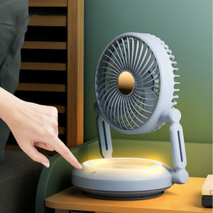 Ventilador de Circulación Multifuncional con Cabezal Oscilante Automático de 90 Grados, Ventilador de Pared Plegable con Luz, Portátil para Coche y Exteriores - Product Image 2