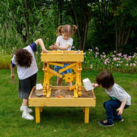 Garderie Montessori Équipement de sport d'extérieur Aire de jeux préscolaire pour enfants Table sensorielle Table à eau en bois Matériau PE PP