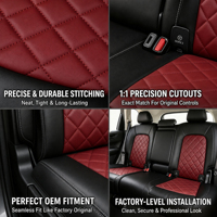 Ensemble complet de housses de siège de voiture en cuir Nappa imperméable et respirant, sur mesure pour Honda CR-V EX-L Hybrid