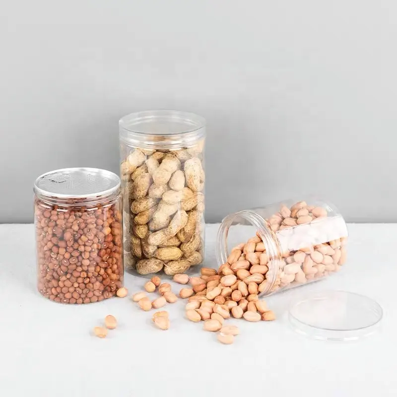 Hot Sale 100ml 200ml 300ml 400ml 500ml 600ml 700ml Plastic PET Kilner Jar For Food Packaging