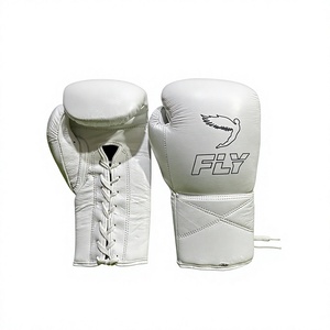 ถุงมือชกมวยแบบสั่งทำพิเศษสำหรับทุกเพศ ยี่ห้อ Custom Fly หนังแท้ ระบายอากาศได้ดี แบบผูกเชือก ปิดนิ้วมือเต็มรูปแบบ สำหรับฝึกซ้อมและแข่งขัน ไม่มีมวยก็ไม่มีชีวิต - Product Image 3