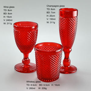 Verres à vin <span class=keywords><strong>Copa</strong></span> De Vino Rouge Vintage De Luxe Personnalisé Couleur Unie Noël CLASSIQUE Cadeaux Pint Verre Rose Verre 201-300ml EIPP - Product Image 3