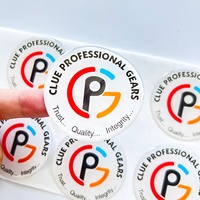 Nouveau design personnalisé logo d'entreprise adhésif fort coloré impression Gel bombé autocollants cercle étanche 3D résine époxy autocollants