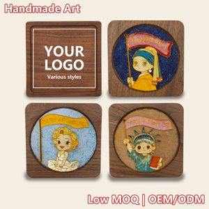 <span class=keywords><strong>Collezione</strong></span> di Sottobicchieri in Noce Cloisonné per la Giornata Internazionale della Donna HERSTORY - Product Image 1