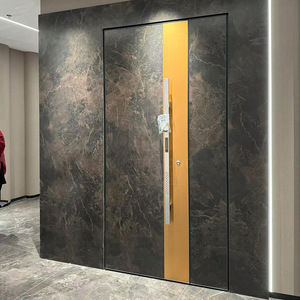 <span class=keywords><strong>Porte</strong></span> intérieure invisible en bois massif plaqué, style moderne, sans cadre, étanche, dissimulée, chambre à coucher, appartement - Product Image 5
