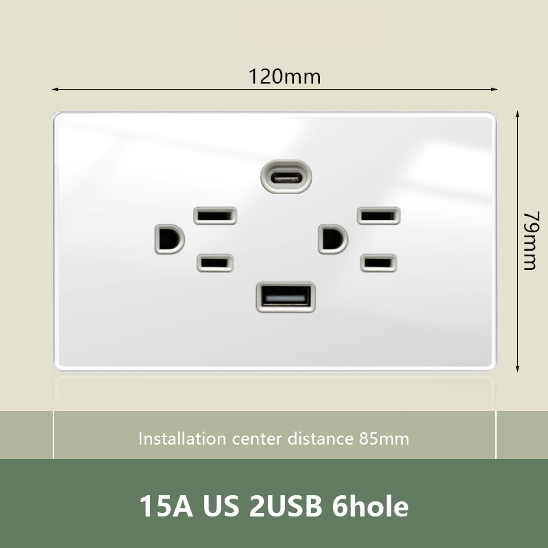 US-USB C 2.1A-Blanc