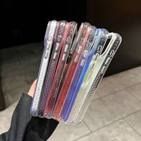 Coque de téléphone à motif goutte d'eau dégradé avec chargeur sans fil, protection anti-chute en TPU et PC, cadre de protection de l'appareil photo pour iPhone 18 17 16