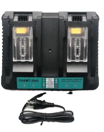 Batterie 18V DC18RD double chargeur Compatible avec Ma ki ta 14.4V-18V LXT Batterie Lithium-ion BL1415 BL1430 BL1830 BL1840