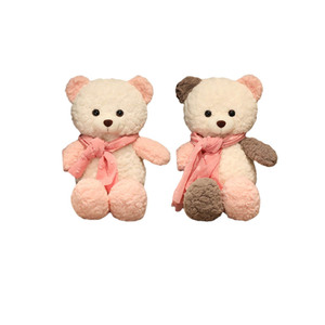 Ensemble de jouets en peluche mignons en gros : ours en peluche et chiot, adorables <span class=keywords><strong>animaux</strong></span> en peluche pour couple, cadeau pour enfants, décoration intérieure - Product Image 4