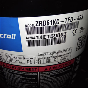 Оригинальный цифровой спиральный компрессор <span class=keywords><strong>Copeland</strong></span> HYZL 5 ZRD61KC-TFD-433 ZRD72KC-TFD-433, металлический, 5-трубный, для холодильных установок, гарантия 1 год - Product Image 1