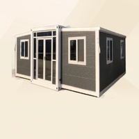 Maison conteneur préfabriquée pliable et portable, design moderne personnalisé, résistante aux ouragans, pour bureau, hôtel, appartement