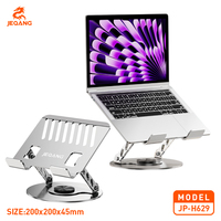 Support pour tablette en alliage d'aluminium Jeqang JP-H629, personnalisable, rotation à 360°, forte capacité de charge, travail de bureau efficace