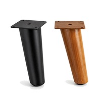 Pieds de table en fer de luxe, forme conique, support de mobilier pour projets de canapés