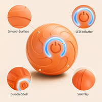 Pelota Interactiva Inteligente para Perros, Juguete Automático con Movimiento para Ejercicio en Interiores, Directo de Fábrica
