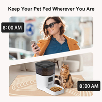 Vente en gros de distributeur automatique de nourriture pour animaux de compagnie avec logo personnalisé distributeur de nourriture pour chat avec wifi distributeur automatique de nourriture pour chien et chat