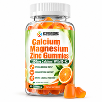 Fabrication sur mesure de compléments alimentaires en gommes de calcium, magnésium et zinc pour le soutien osseux et immunitaire, marque privée OEM ODM
